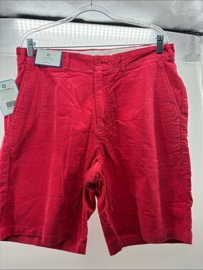 Castaway Bright Red Men's Flat Front Shorts